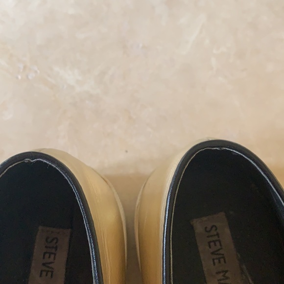 Steve Madden Platform Buhba Gold Genuine Leather Slip On Sneaker - Picture 7 of 13